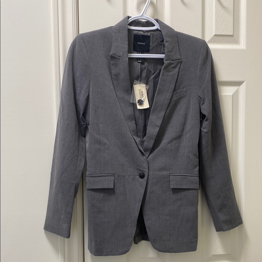 NWT Forever 21 Gray Blazer